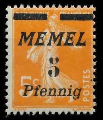 MEMEL 1922 Nr 52 postfrisch X887A12