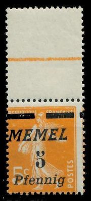 MEMEL 1922 Nr 52 postfrisch ORA X887A16