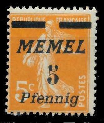 MEMEL 1922 Nr 52 postfrisch X887A5A