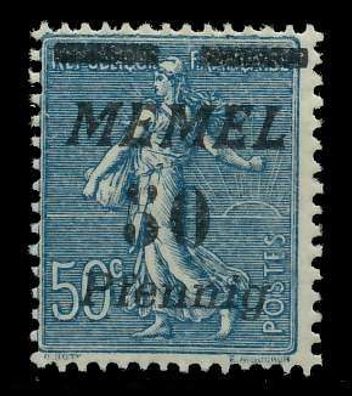 MEMEL 1922 Nr 61b postfrisch X887B72