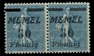 MEMEL 1922 Nr 61b postfrisch WAAGR PAAR X887B9A