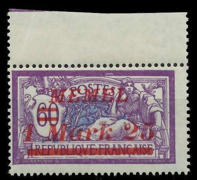 MEMEL 1922 Nr 65 postfrisch ORA X887C32