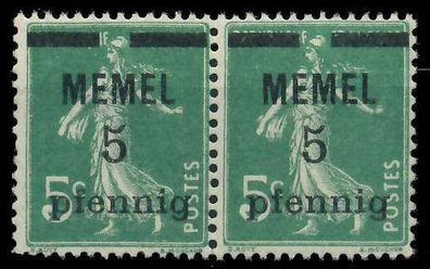 MEMEL 1920 Nr 18b postfrisch WAAGR PAAR X887CAE