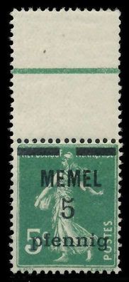 MEMEL 1920 Nr 18b postfrisch ORA X887CBE