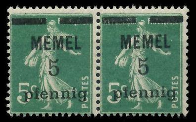 MEMEL 1920 Nr 18b postfrisch WAAGR PAAR X887CCE