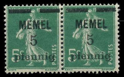 MEMEL 1920 Nr 18b postfrisch WAAGR PAAR X887CD2