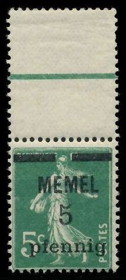 MEMEL 1920 Nr 18b postfrisch ORA X887CDA