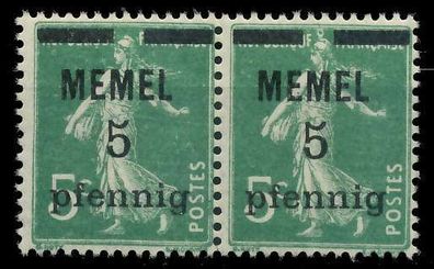 MEMEL 1920 Nr 18b postfrisch WAAGR PAAR X887CEA