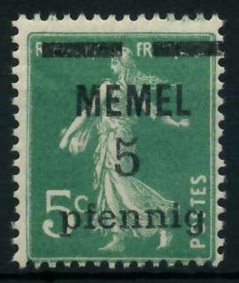 MEMEL 1920 Nr 18b postfrisch X887CEE