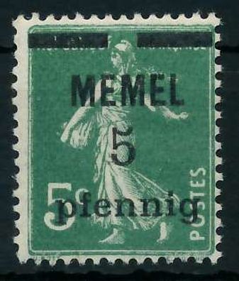 MEMEL 1920 Nr 18b postfrisch X887D4E