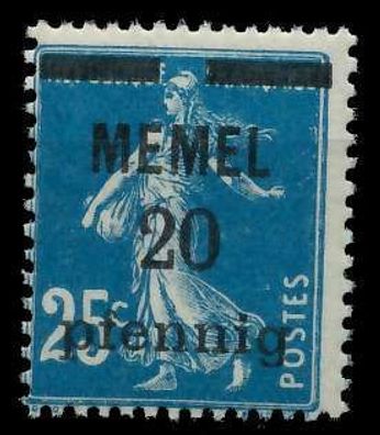 MEMEL 1920 Nr 20b postfrisch X887D9A