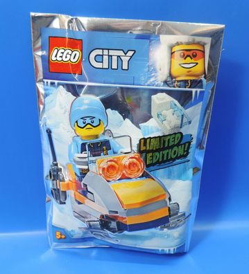 LEGO® City Limited Edition 951810 Eisforscher Figur + Schneemobil + Mammutknochen