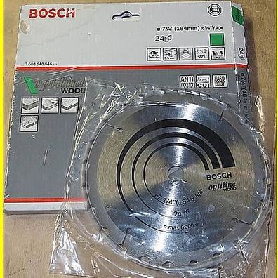 Bosch 2608640846 - HM Kreissägeblatt 184 x 15,875 x 2,5 mm - 24 Zähne
