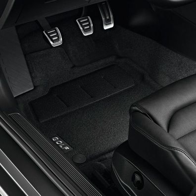 Original Volkswagen Satz Textilfußmatte vorn & hinten VW Golf VII schwarz NEU