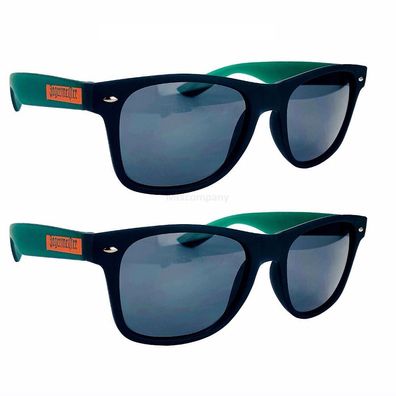 Jägermeister Sonnenbrille Nerd-, Party-, Brille in schwarz grün Aktion - 2 Stüc