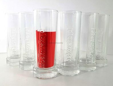 Moskovskaya Set - 6x Vodka Gläser