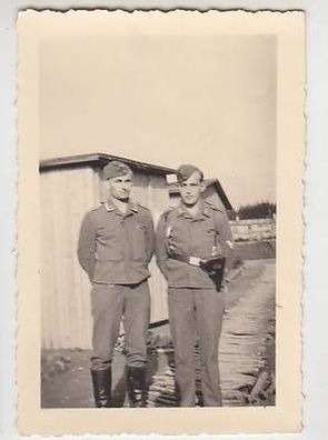 37424 Militär Foto Soldaten Luftwaffe mit Pistolentasche 2. Weltkrieg 1940