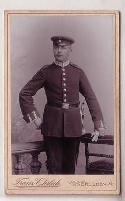 17301 Militär Foto Soldat Sachsen mit Bajonett und Portepee um 1910