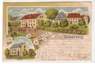 44554 Ak Lithographie Gruß aus Falkenberg 1908