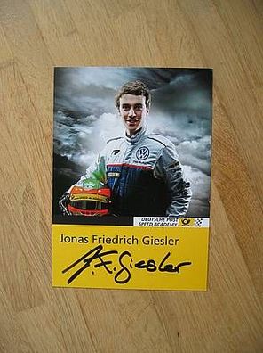 Deutsche Post Speed Academy Rennfahrer Jonas Friedrich Giesler handsign. Autogramm!!!