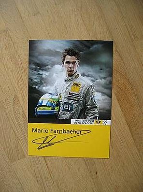 Deutsche Post Speed Academy Rennfahrer Mario Farnbacher - handsigniertes Autogramm!!!