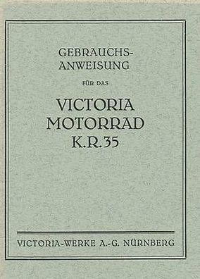 Bedienungsanleitung Victoria KR 35, Motorrad, Oldtimer, Klassiker