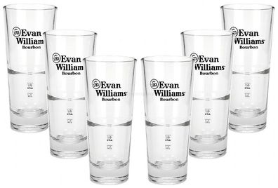 Evan Williams Bourbon Cocktail Longdrink Glas Gläser Set - 6x Longdrinkgläser 2