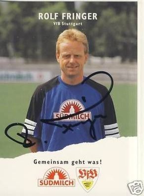 Rolf Fringer VFB Stuttgart 1995/96 Autogrammkarte+ 69491