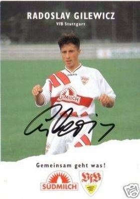 Radoslav Gilewicz VfB Stuttgart 1995-96 Autogrammkarte + 40302