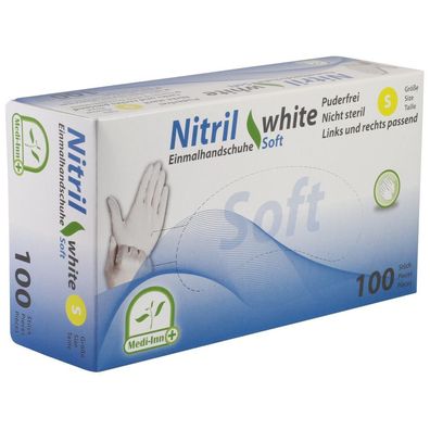 Medi-Inn Nitril Einmalhandschuhe white soft Nitril Handschuhe