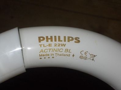 Philips TL-E 22W Actinic BL Made in Thailand CE BLack Light 22w/10 Insect Trap