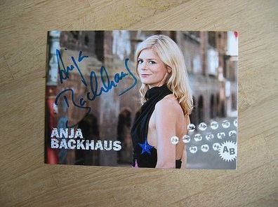 Fernsehmoderatorin Anja Backhaus - handsigniertes Autogramm!!!