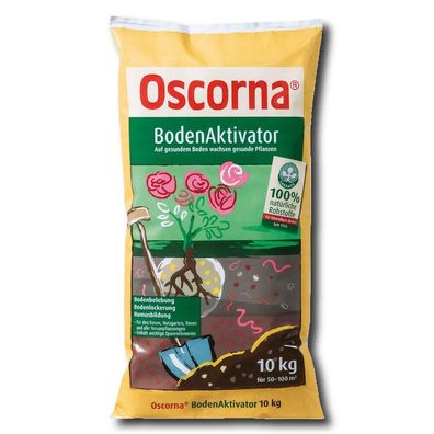 Oscorna Bodenaktivator 10 kg Bodenverbesserer Rasen Obst Gemüse Blumen Dünger