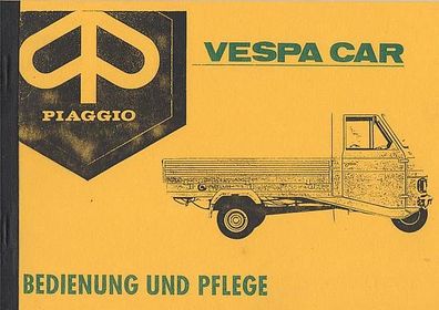 Bedienungsanleitung Vespa Car Piaggio, Pritsche / Kabine / geschl. Kasten, Kipper