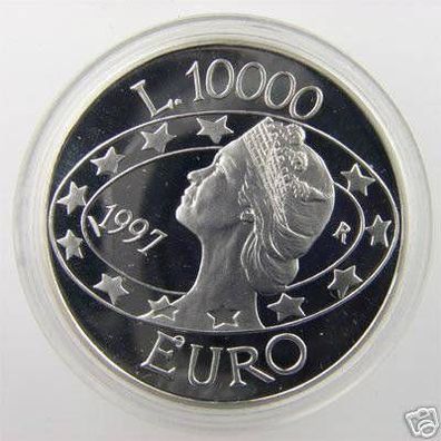 San Marino Silber 10 000 Lire 1997 PP/ Proof Libertas