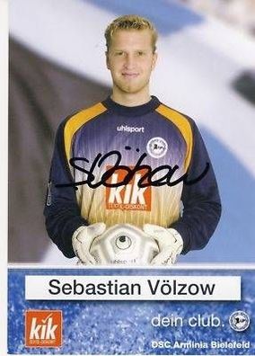 Sebastian Völzow Arm. Bielefeld 2003-04 Autogrammkarte+ A 4568