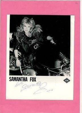 Samantha Fox TOP Gross AK Original Sign. + G 3313