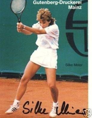 Silke Meier Tennis Autogrammkarte + 47986