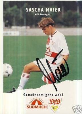 Sascha Maier VFB Stuttgart 1995/96 Autogrammkarte+ 69498