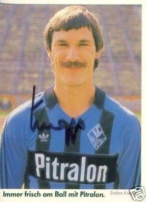 Stefan Knapp Waldhof Mannheim 1985-86 Autogrammkarte + 53654