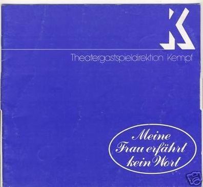 Theaterprogramm Kempf 1978/79 6x Sign. + G 1762