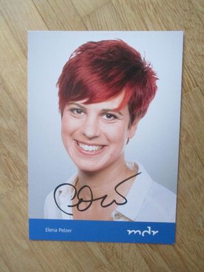MDR Moderatorin Elena Pelzer - handsigniertes Autogramm!!!
