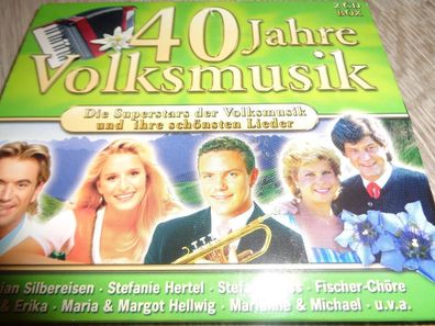 2 CD Box -40 Jahre Volksmusik-Die Superstars der Volksmusik und ihre schönsten Lieder