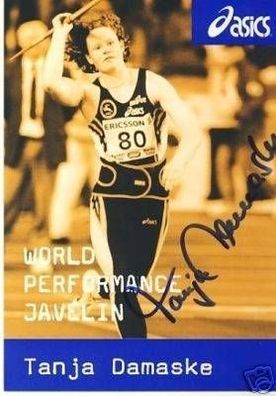 Tanja Damaske Leichtathletik Autogrammkarte Original Signiert + 44354