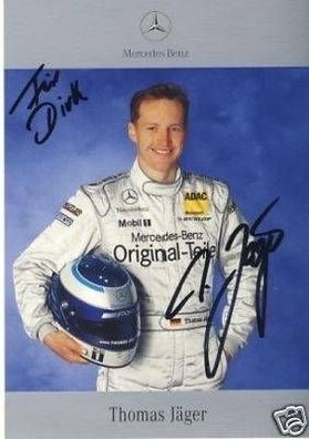 Thomas Jäger Mercedes Autogrammkarte Original Signiert + 45322