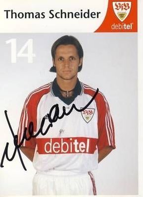 Thomas Schneider VfB Stuttgart 1999-00 Autogrammkarte + 76331