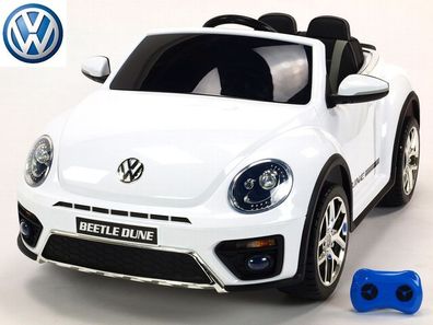 VW Beetle Dune 2019 Cabrio (2x45W) Kinder Elektroauto - weiß lackiert