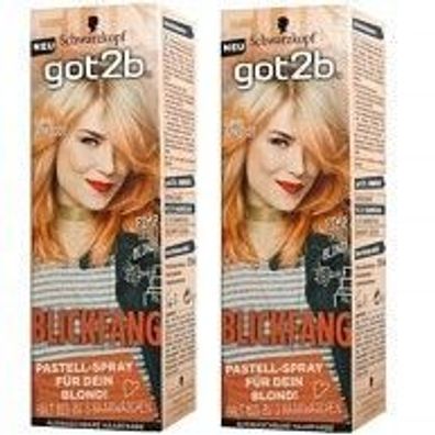 Got2b Pastel Spray Candy Apricot für dein Blond Blickfang, mit einem Sanften Pastell