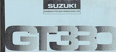 Bedienungsanleitung Suzuki GT 380 Motorrad, Zweirad, Oldtimer, Klassiker