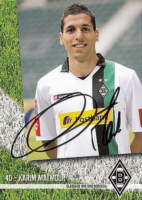 Karim Matmour Borussia Mönchengladbach 2009-10 Autogrammkarte + A21664